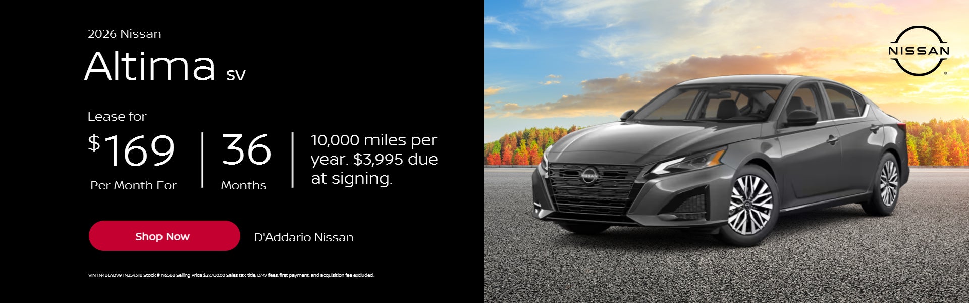 2026 Nissan Altima SV
